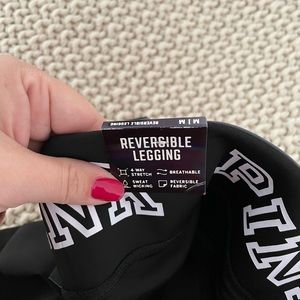 NWT PINK Reversible Leggings